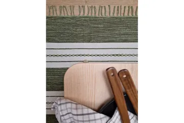 Sund Bomullsmatta 200x300 cm Rektangulär - Grön - Textil & mattor - Mattor - Modern matta - Bomullsmatta