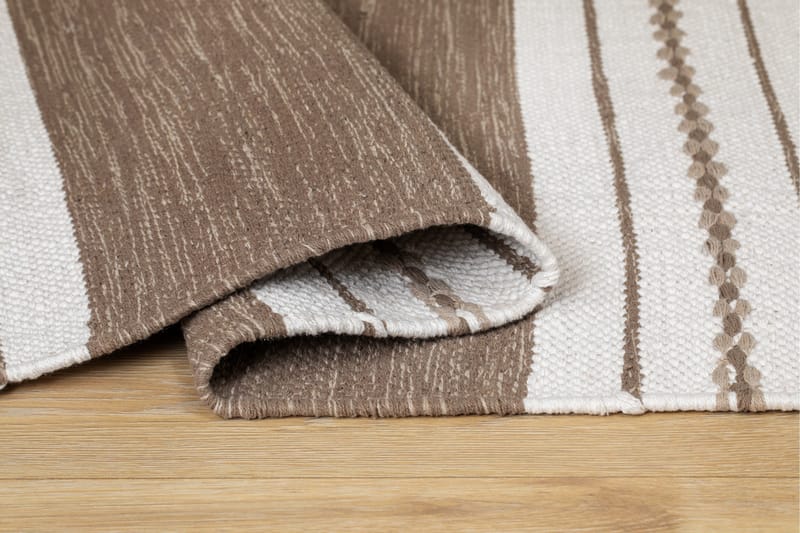Sund Bomullsmatta 75x150 cm Oval - Mörkbeige - Textil & mattor - Mattor - Modern matta - Bomullsmatta