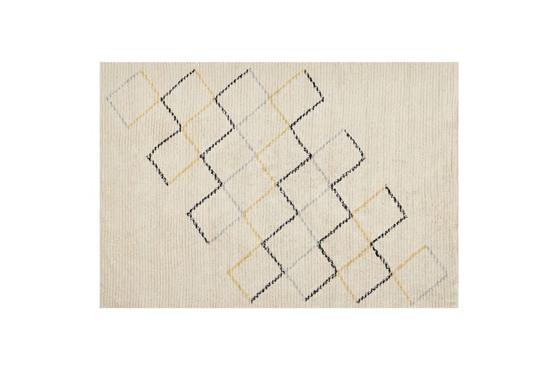Tezpur Bomullsmatta 140x200 cm - Beige - Textil & mattor - Mattor - Modern matta - Bomullsmatta