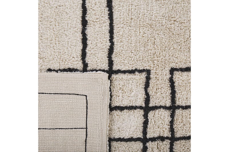 Turhal Ryamatta 140x200 cm - Beige - Textil & mattor - Mattor - Modern matta - Bomullsmatta