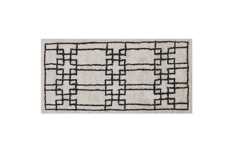 Turhal Ryamatta 80x150 cm - Beige - Textil & mattor - Mattor - Modern matta - Bomullsmatta