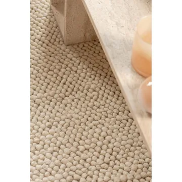 Ullmatta Bubble - 240x340 cm, Creme - Textil & mattor - Mattor - Modern matta - Ullmatta