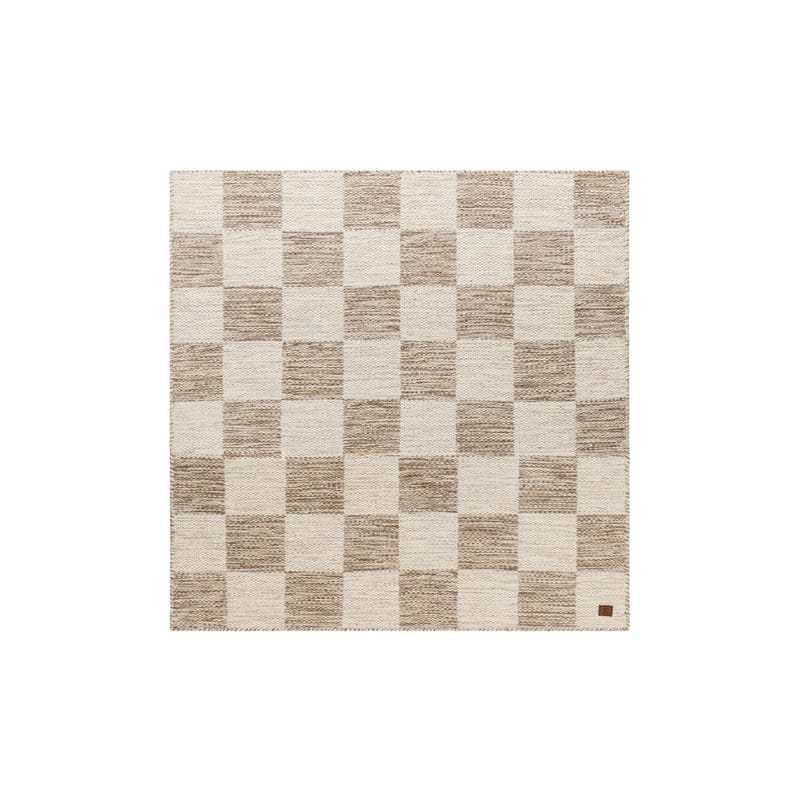 Ullmatta Chessie Kvadrat - 250x250 cm, Mörklinne - Textil & mattor - Mattor - Modern matta - Ullmatta