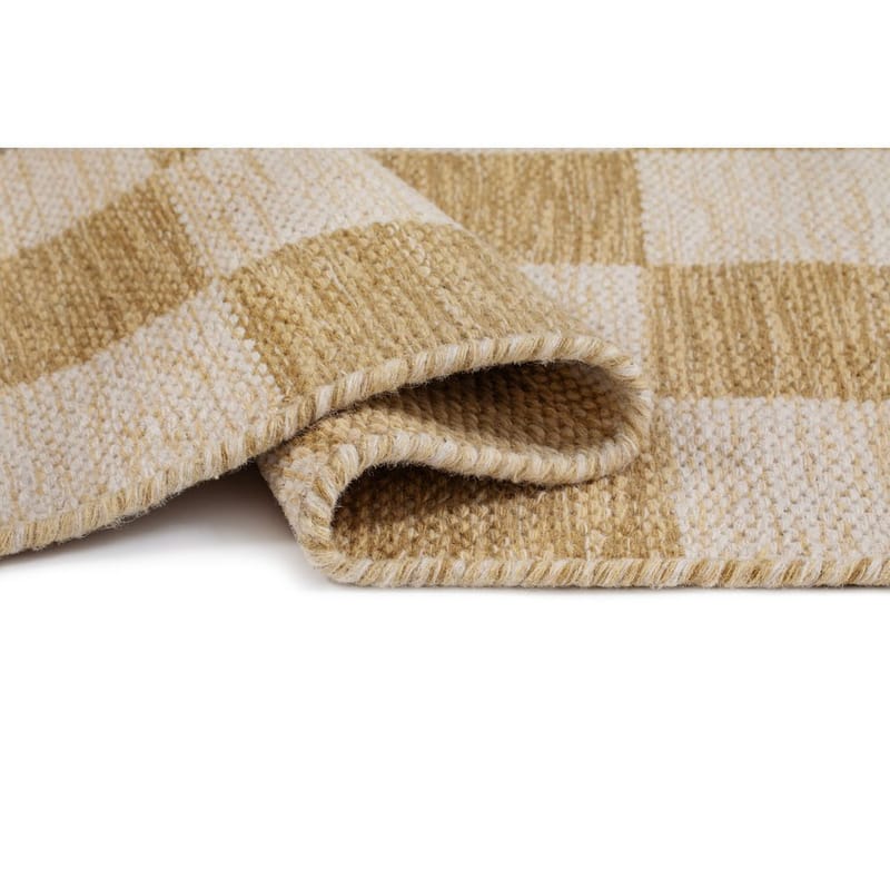 Ullmatta Chessie Kvadrat - 250x250 cm, Ockragul - Textil & mattor - Mattor - Modern matta - Ullmatta
