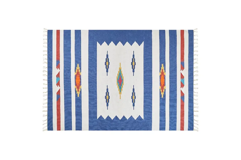 Varser Bomullsmatta 200x300 cm - Blå - Textil & mattor - Mattor - Modern matta - Bomullsmatta