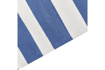 Varser Bomullsmatta 80x300 cm - Blå - Textil & mattor - Mattor - Modern matta - Bomullsmatta