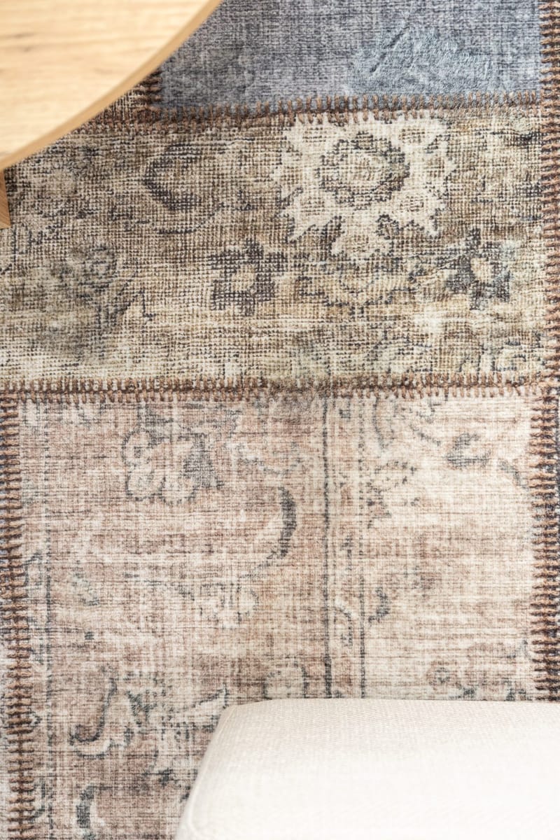 Maskinvävd Matta Tarfaya Patch 200x290 cm - Smaragdgrön - Textil & mattor - Mattor - Orientaliska mattor - Patchwork matta