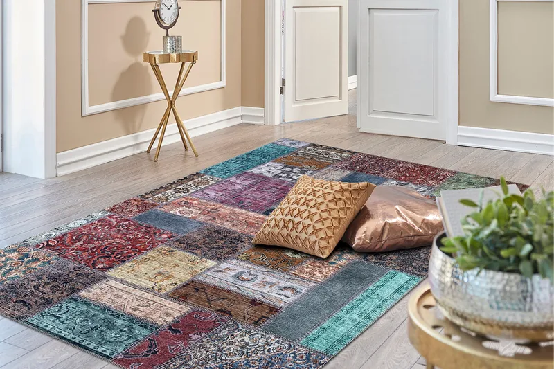 Patchham Patchworkmatta 160x230 cm - Flerfärgad - Textil & mattor - Mattor - Orientaliska mattor - Patchwork matta