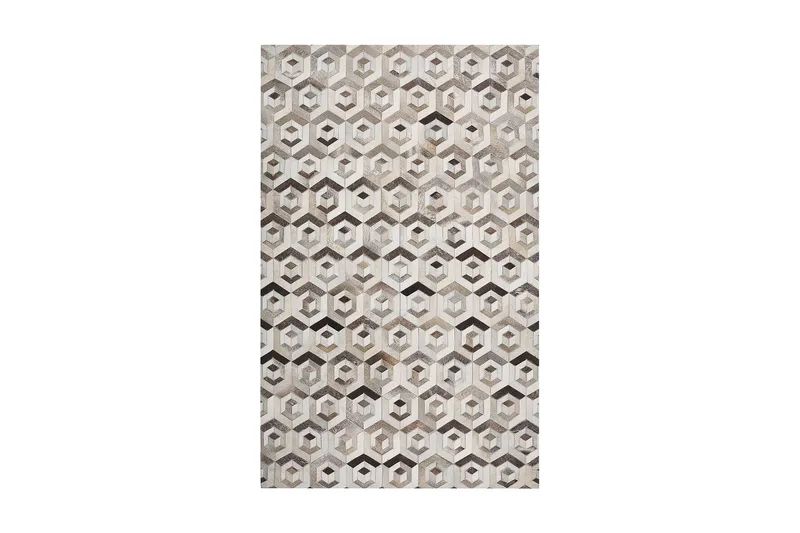 Tavak Matta 140x200 cm, Läder/Beige/Brun