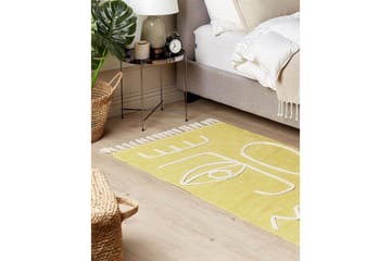 Plattvävd Yavu - Gul, 80x150 cm - Textil & mattor - Mattor - Utomhusmattor - Balkongmatta & altanmatta