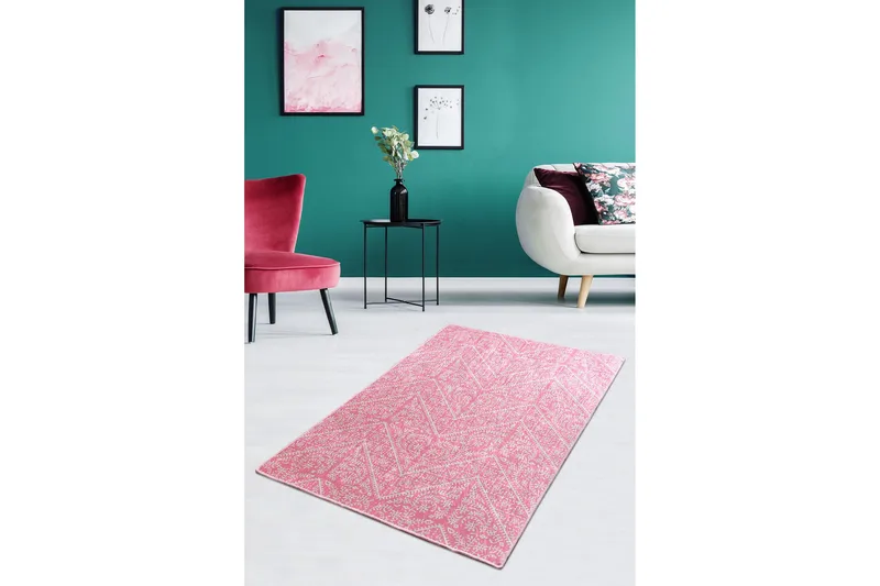 Assaggie Entrematta 60x140 cm - Rosa/Sammet - Textil & mattor - Mattor - Små mattor