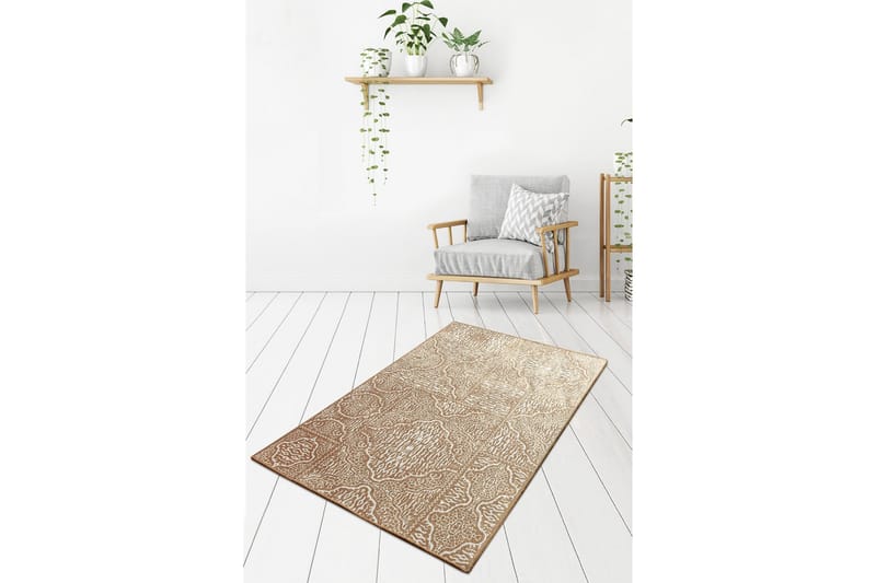 Iravathe Entrematta 60x140 cm - Beige/Sammet - Textil & mattor - Mattor - Små mattor