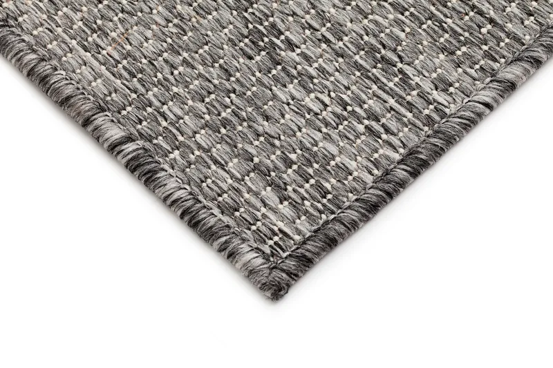 Madrid Square Flatvävd Matta 160x230 - Grå/Vit - Textil & mattor - Mattor - Stora mattor