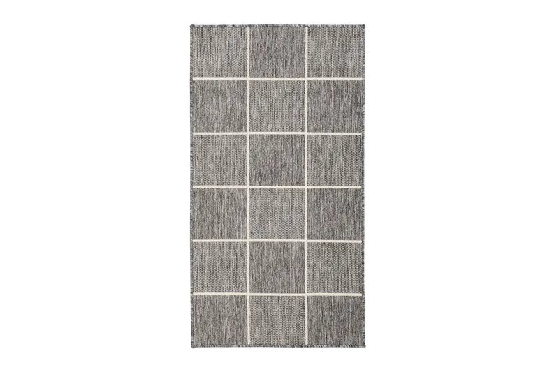 Madrid Square Flatvävd Matta 80x340 - Grå/Vit - Textil & mattor - Mattor - Stora mattor