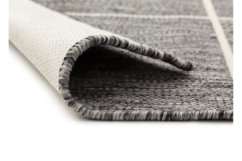 Madrid Square Flatvävd Matta 80x340 - Grå/Vit - Textil & mattor - Mattor - Stora mattor
