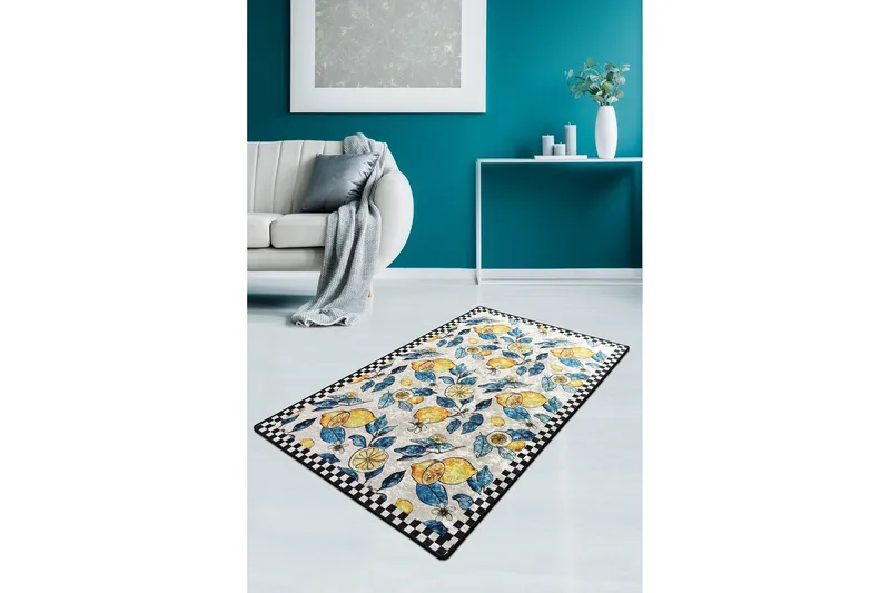 Sidrun Matta 80x150 cm - Flerfärgad/Sammet - Textil & mattor - Mattor - Små mattor