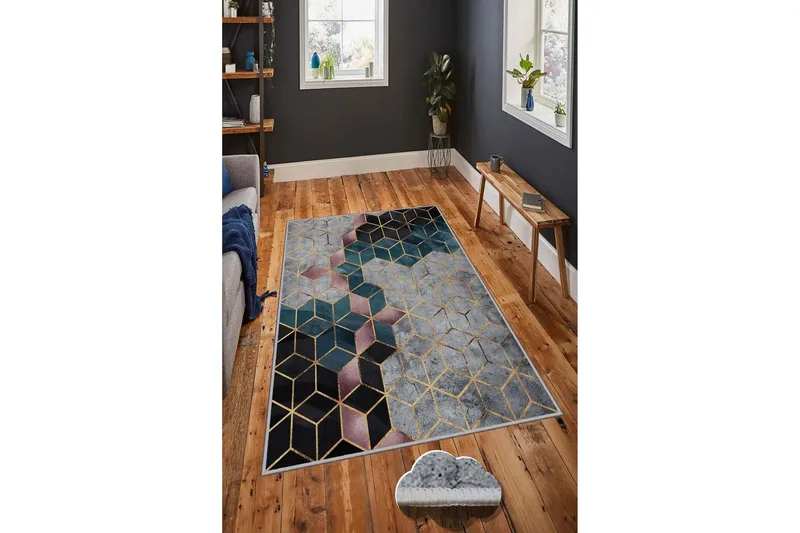 Homefesto Matta 180x280 cm - Multifärgad - Textil & mattor - Mattor - Modern matta - Wiltonmattor