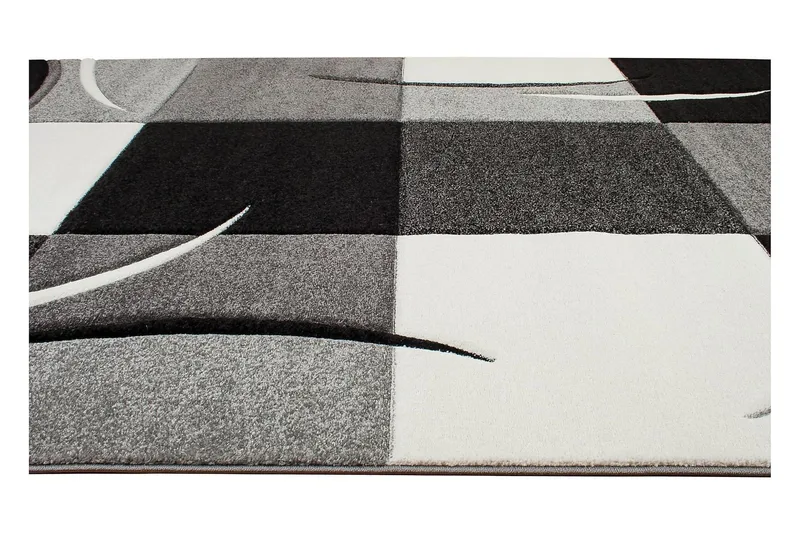 London Patch Friezematta 200x290 - Svart - Textil & mattor - Mattor - Modern matta - Wiltonmattor