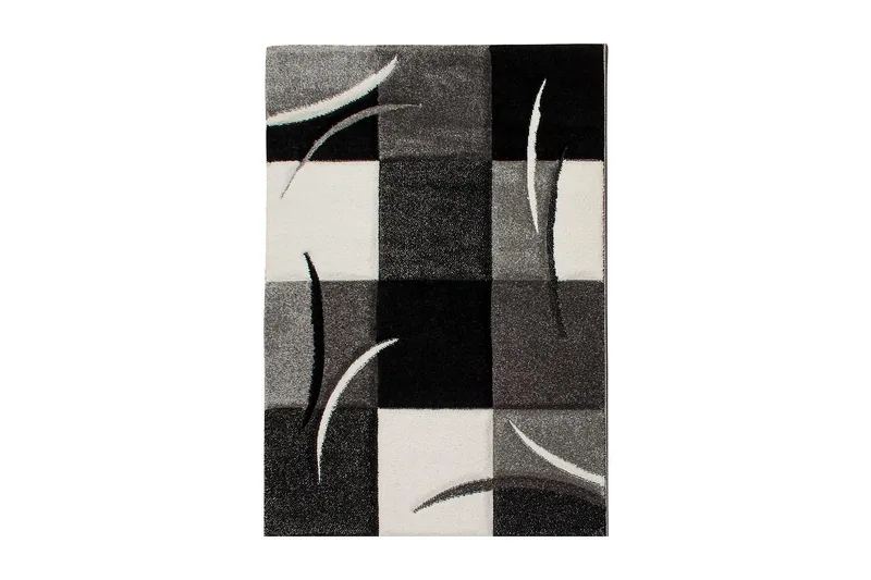 London Patch Friezematta 200x290 - Svart - Textil & mattor - Mattor - Modern matta - Wiltonmattor