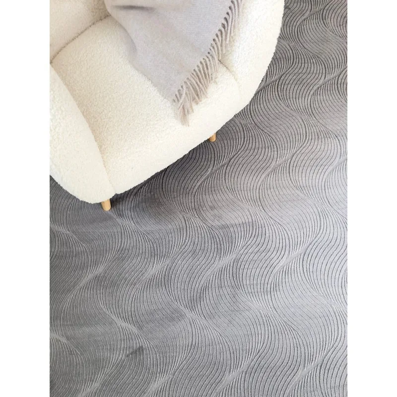 Tvättbar Matta Castello Wave - Grå - Textil & mattor - Mattor - Stora mattor