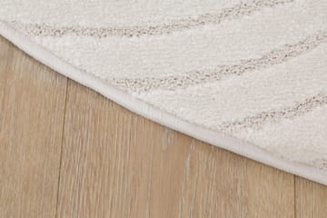 Maskinvävd Matta Genova Zen Rund 120 cm - vit - Textil & mattor - Mattor - Modern matta - Wiltonmattor