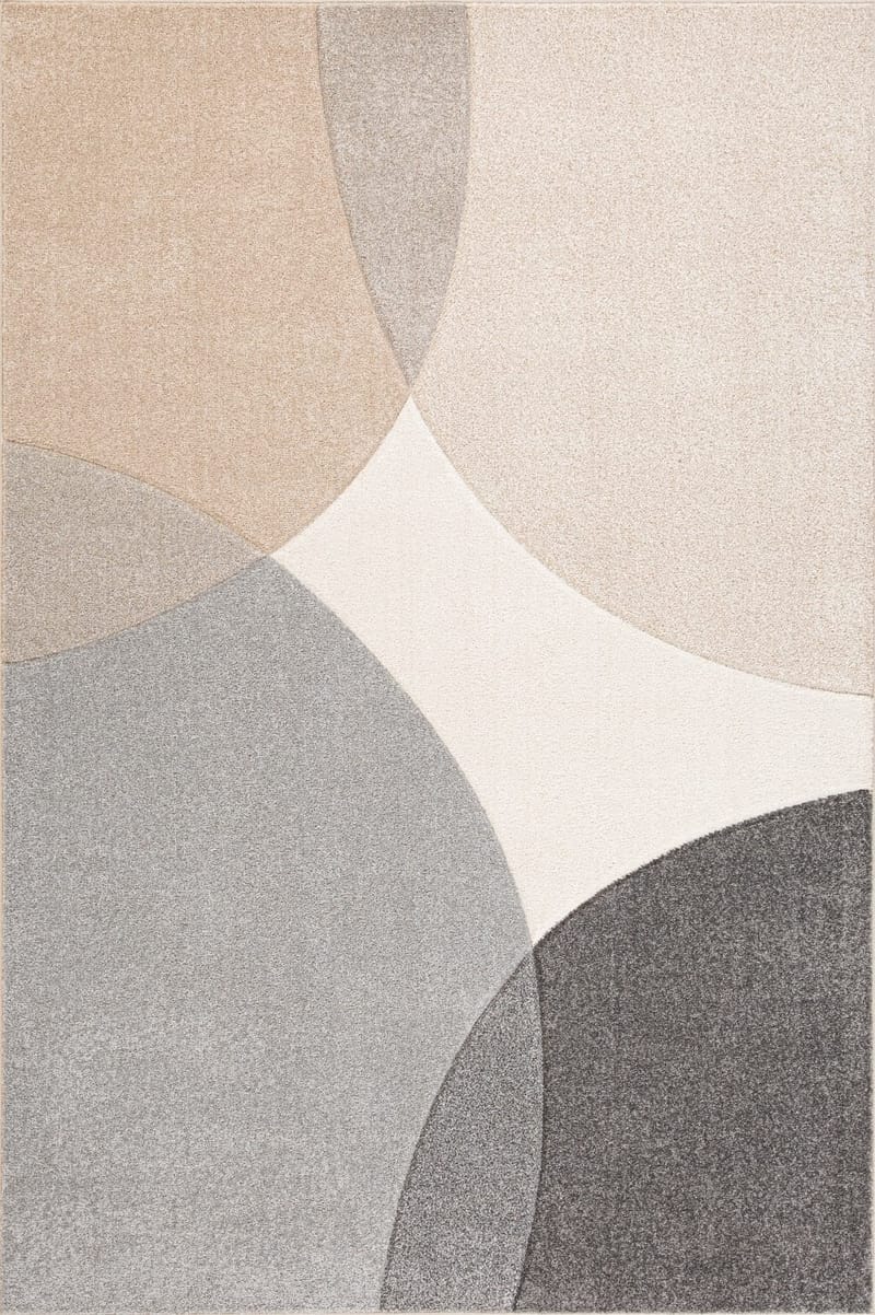 Matta Navon Carved 200x285 cm, Grå/Beige