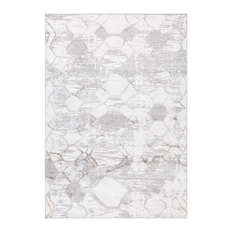 Matta Vanor 100x150 cm, silver/vit