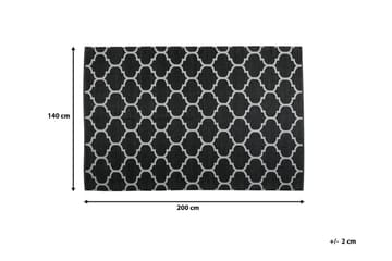Aladana Matta 140|200 cm - Svart - Textil & mattor - Mattor - Utomhusmattor - Balkongmatta & altanmatta
