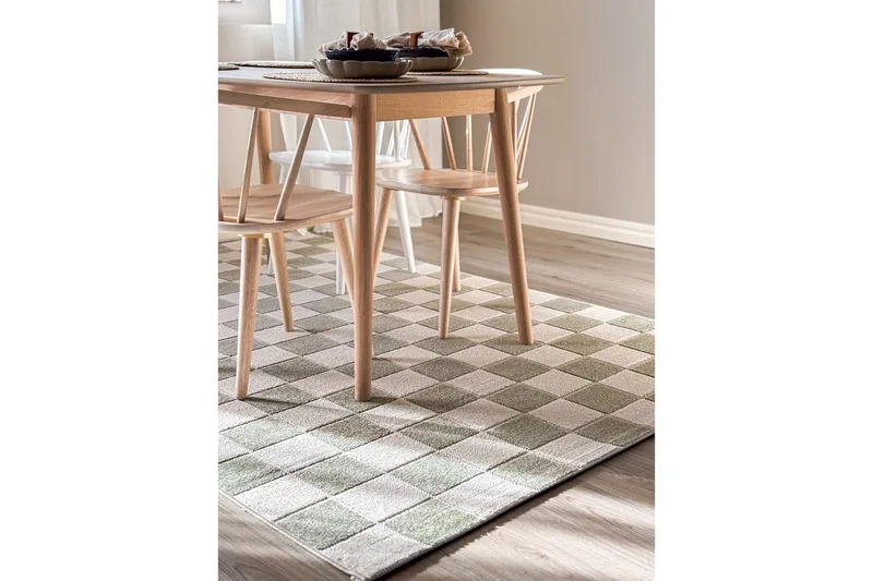 Wiltonmatta Hawaii Chess 200x200 cm, Grön - 200x200 cm, Grön - Textil & mattor - Mattor - Utomhusmattor