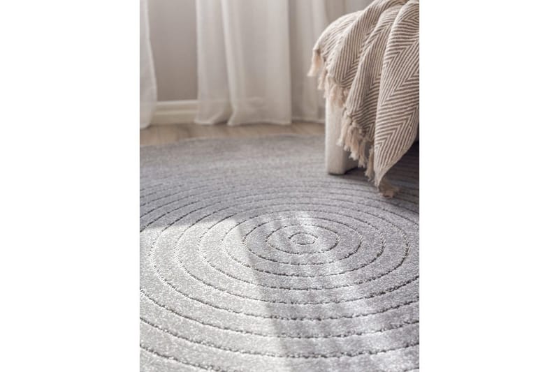 Wiltonmatta Hawaii Circle 240x240 cm, Grå - 240x240 cm, Grå - Textil & mattor - Mattor - Stora mattor