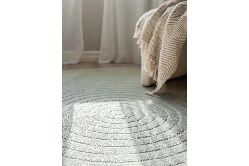 Wiltonmatta Hawaii Circle 240x240 cm, Grön - 240x240 cm, Grön - Textil & mattor - Mattor - Stora mattor