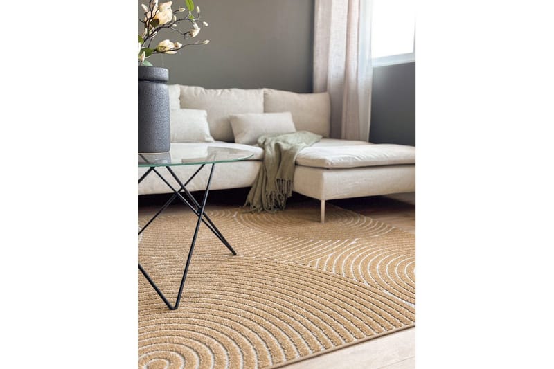 Wiltonmatta Hawaii Trend 200x200 cm, Gul - 200x200 cm, Gul - Textil & mattor - Mattor - Stora mattor