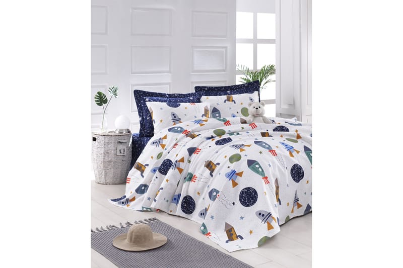 EnLora Home Överkast - Blå - Textil & mattor - Sängkläder - Överkast - Överkast enkelsäng