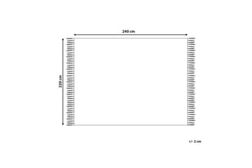 Sängöverkast Bere Vit, 220x240 cm - Vit, 220x240 cm - Textil & mattor - Sängkläder - Överkast - Överkast dubbelsäng