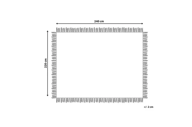 Sängöverkast Yerbent Vit, 220x240 cm - Vit, 220x240 cm - Textil & mattor - Sängkläder - Överkast - Överkast dubbelsäng
