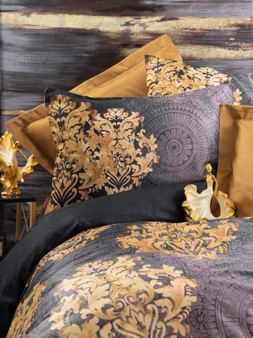 Jovrenis Bäddset 240x220 cm - Antracit/Beige - Textil & mattor - Sängkläder - Bäddset & påslakanset