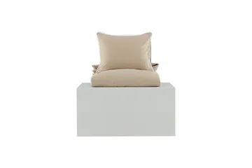 Livia Bäddset 2-Dels 150x200/50x60 cm - Beige/Vit - Textil & mattor - Sängkläder - Bäddset & påslakanset - Påslakanset enkelsäng