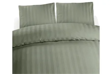 Påslakanset Dubbelsäng 3-Dels Satin - Grön - Textil & mattor - Sängkläder - Bäddset & påslakanset