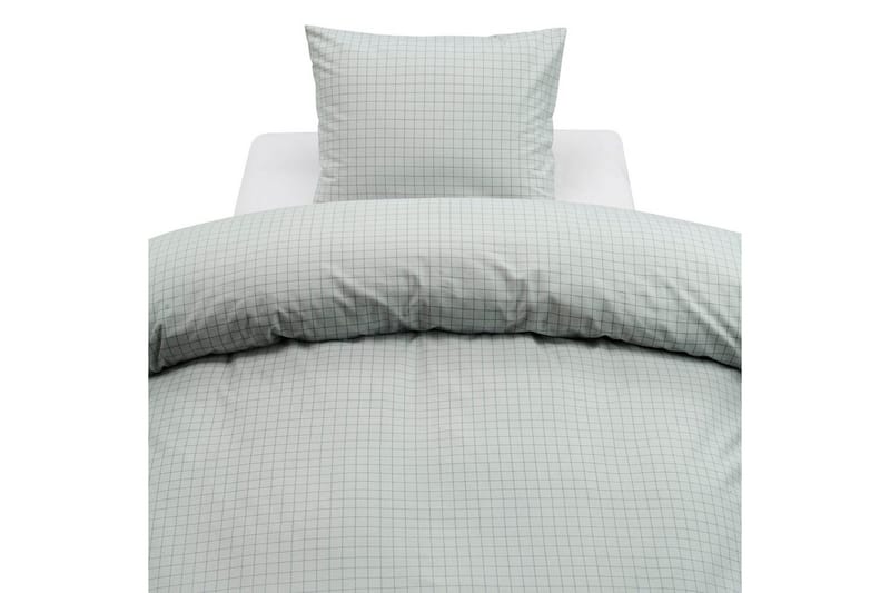Påslakanset Enkelsäng 2-Dels Birger Flanell - Grön - Textil & mattor - Sängkläder - Bäddset & påslakanset
