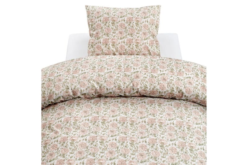 Påslakanset Enkelsäng 2-Dels Irma Flower Rosa - Textil & mattor - Sängkläder - Bäddset & påslakanset