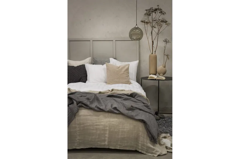 Påslakanset Enkelsäng 2-Dels Satin - Vit - Textil & mattor - Sängkläder - Bäddset & påslakanset
