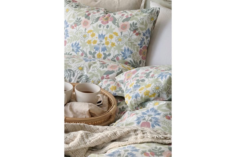Påslakanset Enkelsäng 2-Dels Sommarblommor Multi - Textil & mattor - Sängkläder - Bäddset & påslakanset