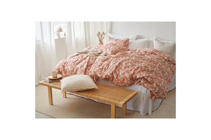 Påslakanset Enkelsäng 2-Dels Pomegranate - Peach - Textil & mattor - Sängkläder - Bäddset & påslakanset