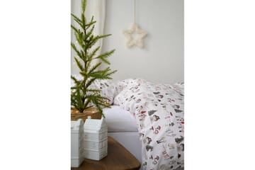 Påslakanset Enkelsäng 2-Dels Fingal Jul Vit - Vit - Textil & mattor - Sängkläder - Bäddset & påslakanset
