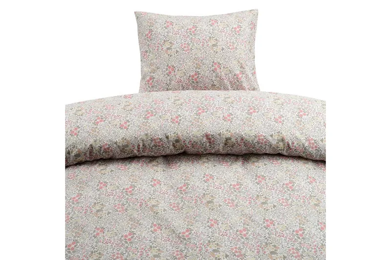 Påslakanset Enkelsäng 2-Dels Floret Sand - Brun - Textil & mattor - Sängkläder - Bäddset & påslakanset