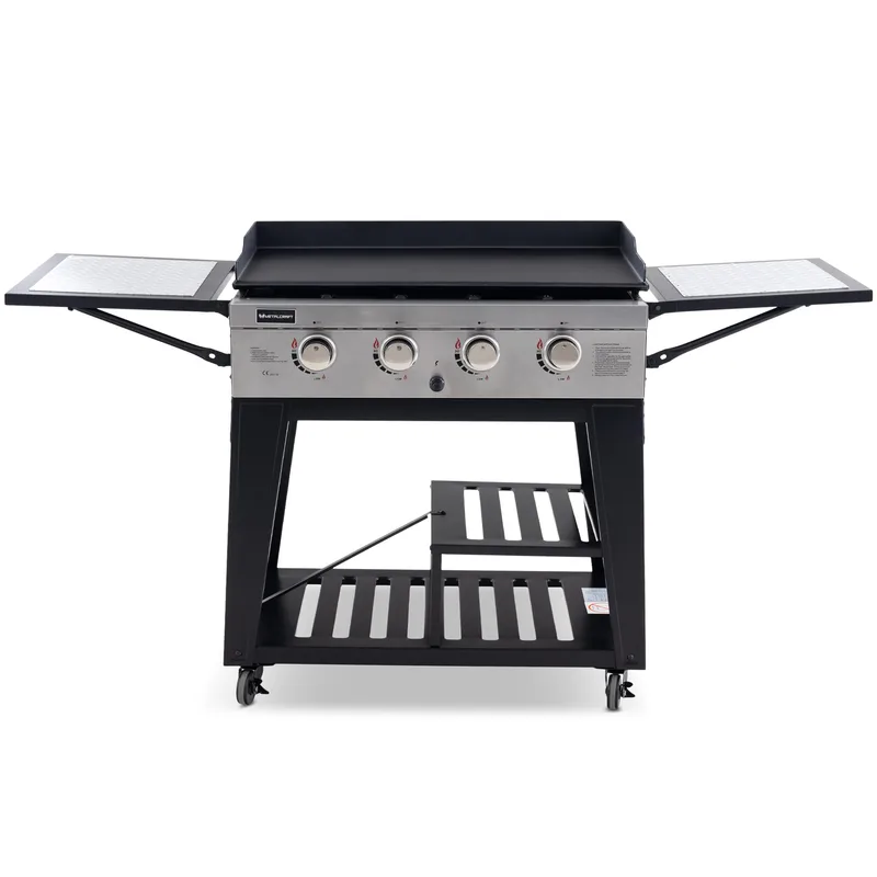Gasoldrivet stekbord 16 kW | 4 rostfria brännare | Lockhart