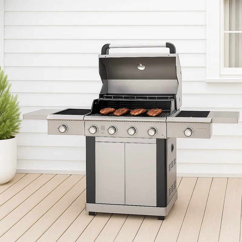 Gasolgrill i rostfritt stål | 5 Brännare och IR-Brännare | Dallas