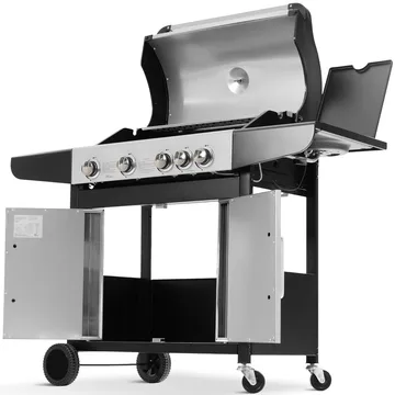 Gasolgrill med 4 rostfria brännare | Charleston - Trädgård & spabad - Grillar & matlagning utomhus - Gasolgrill