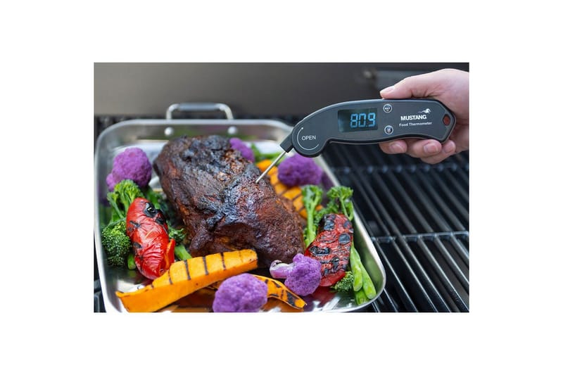 Digital Termometer Mustang Vikbar - Trädgård & spabad - Grillar & matlagning utomhus - Grilltillbehör