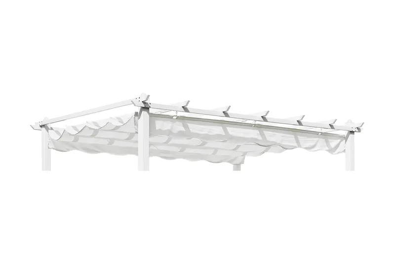 Hillerstorp Skanör Pergolatak 300 x 400 cm, Vit